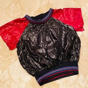 Vintage Retro 80s Capezio Shiny Nylon Dance Top